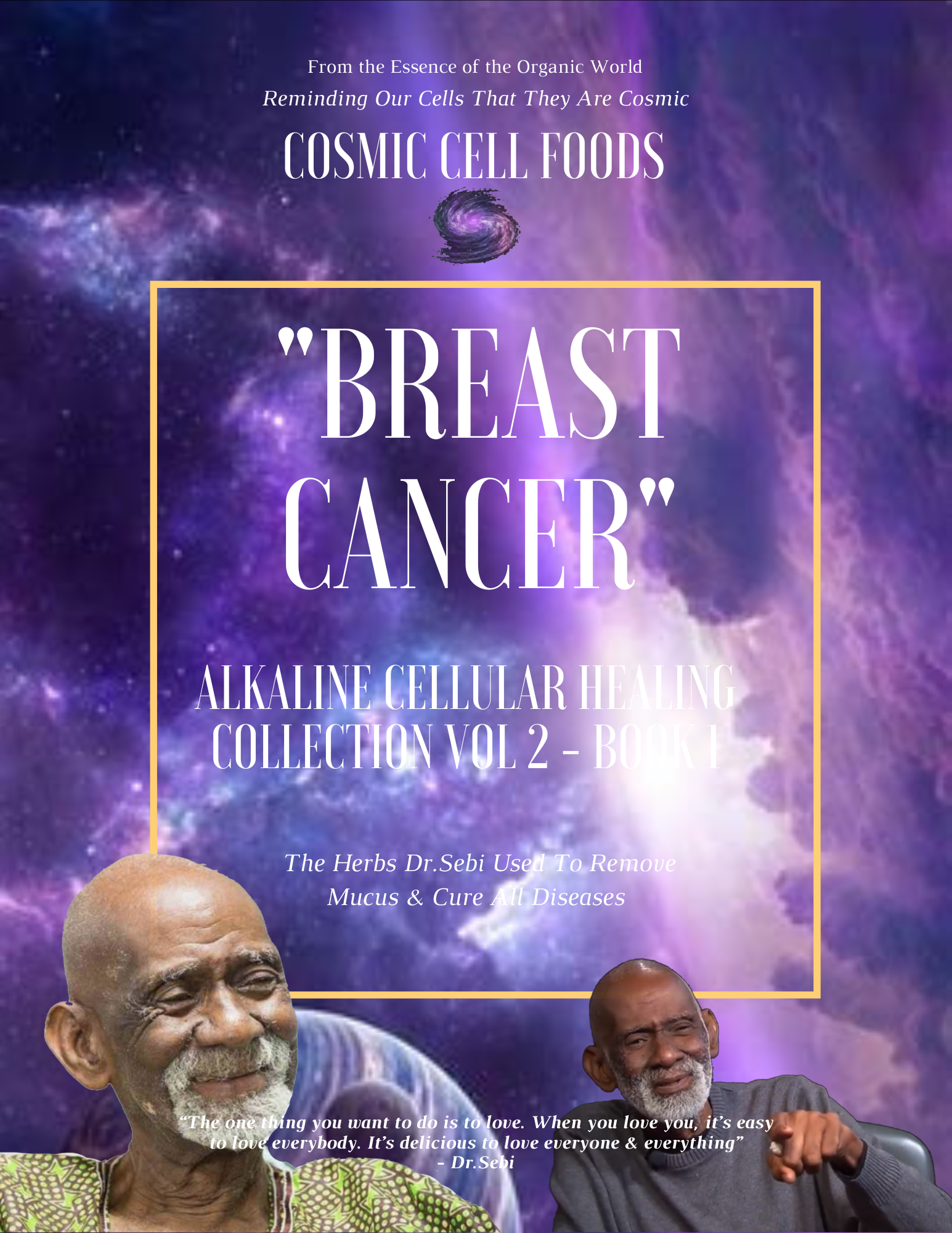 "BREAST CANCER" Alkaline Cellular Healing Collection Vol 2 - BOOK  1
