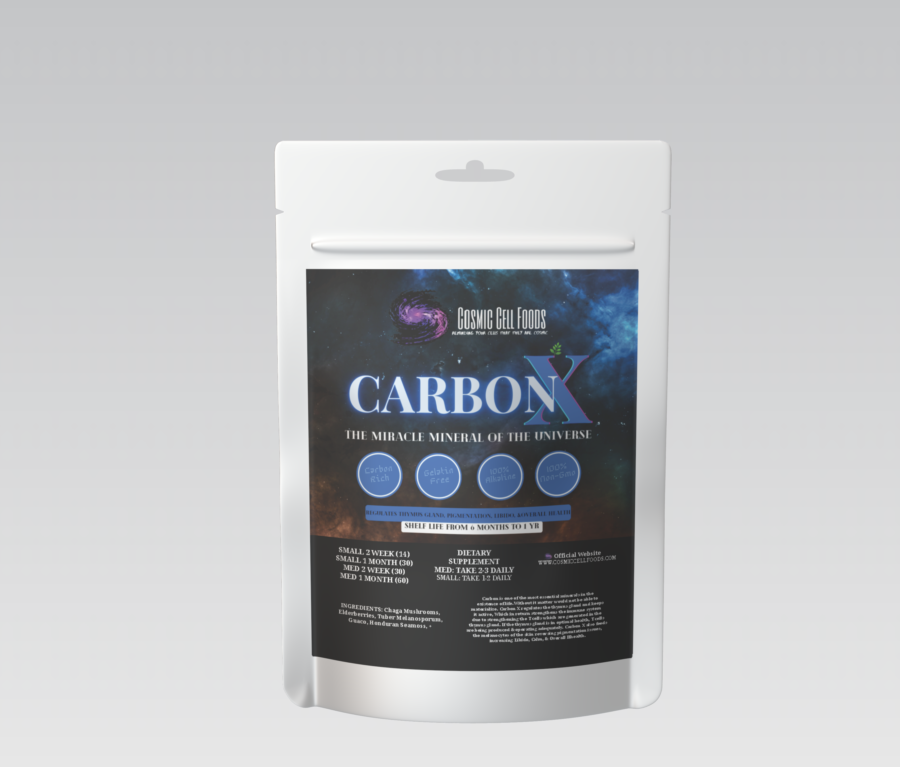 Carbon X (Thymus, Pigmentation, Relaxation & Nerve) Regulator